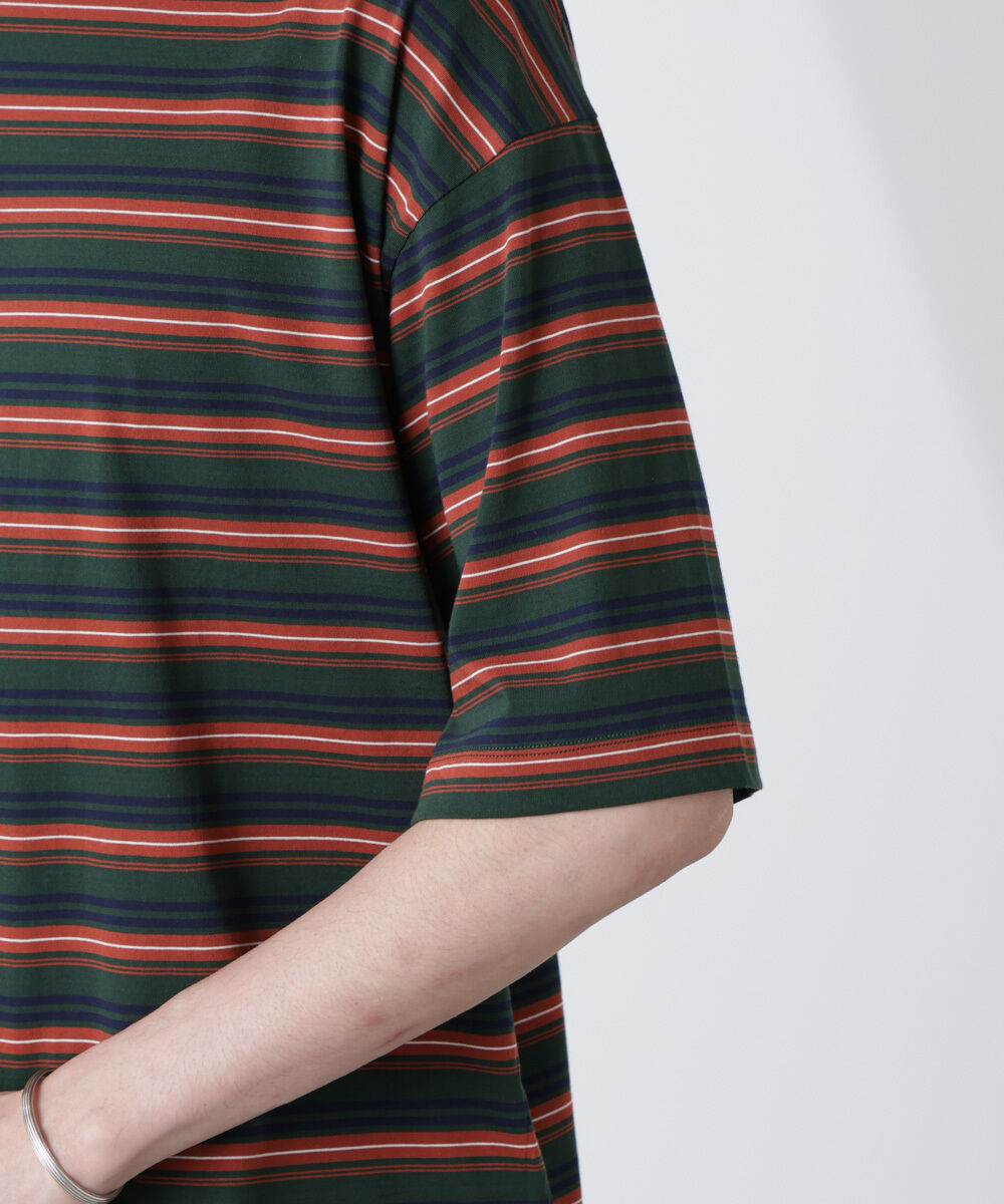 nano･universe「マイクロランダムボーダーTシャツ」|Tシャツ・カットソー|