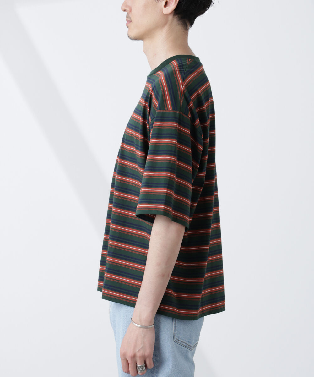 nano･universe「マイクロランダムボーダーTシャツ」|Tシャツ・カットソー|