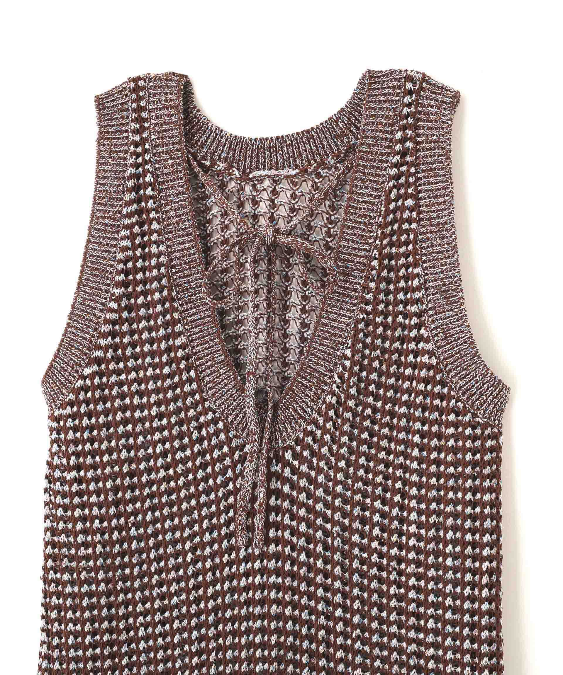 nano･universe「「STEVELOUR」シャイニーレースニットワンピース」|ニット・セーター|