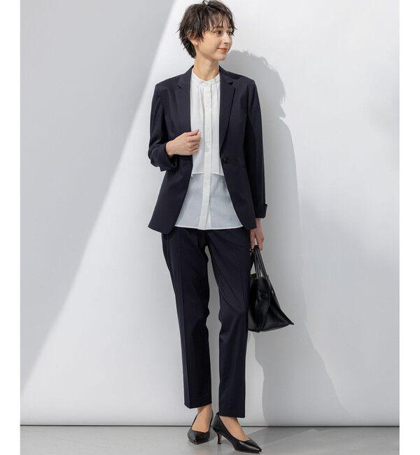 23区「【セットアップ対応/洗える】ストレッチシャンブレー テーパード パンツ」|その他|