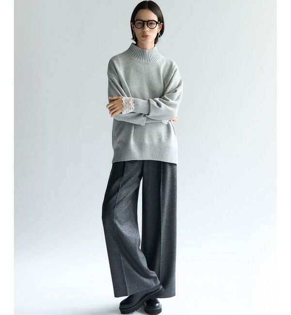 23区「【見上愛さんコラボカラー/Oggi掲載】カシミヤブレンド ハイネック ニット」|ニット・セーター|