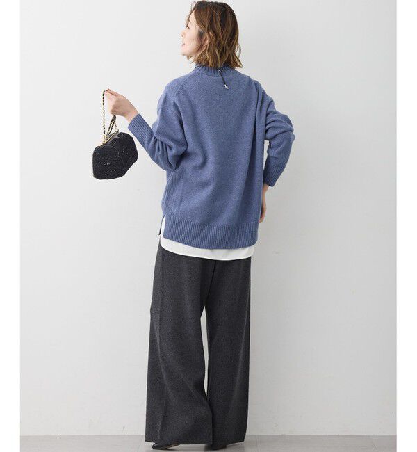 23区「【見上愛さんコラボカラー/Oggi掲載】カシミヤブレンド ハイネック ニット」|ニット・セーター|