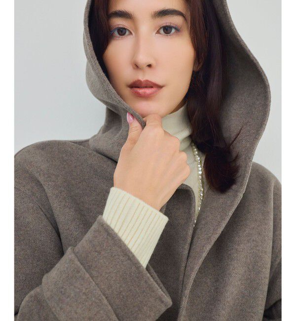 23区「【滝沢眞規子さん着用/VERY掲載】MANTECOPureリバー フード ロングコート」|その他|