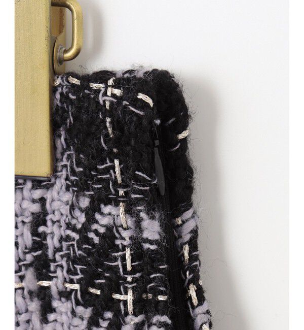 ANY SIS「ファジーチェック ミニスカート」|スカート|