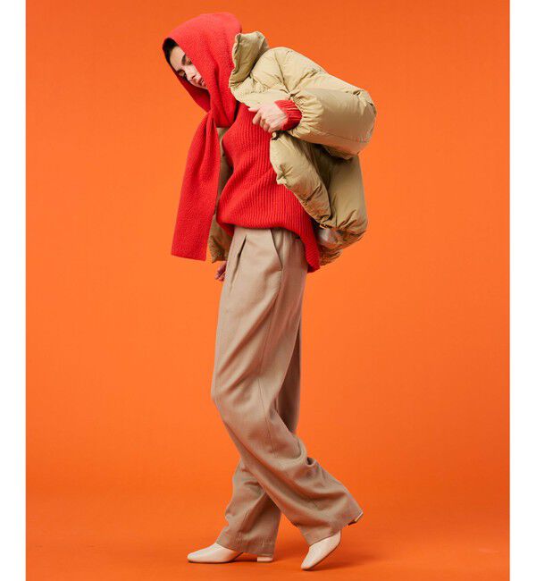 BEIGE,「【洗える】BERTAINA / コットンフーディマフラー」|マフラー|