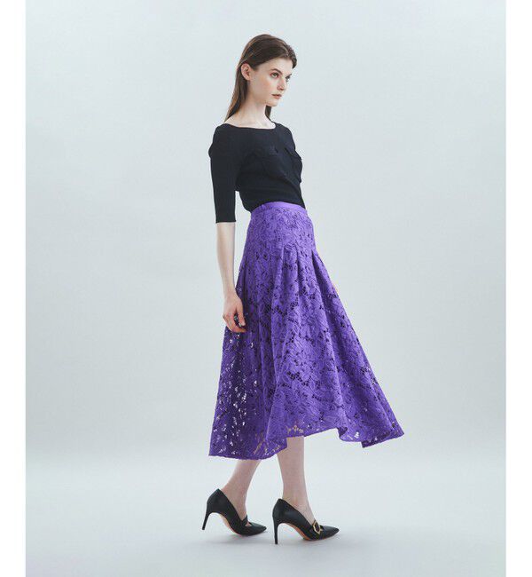 Grace Class「レースタックフレアスカート」|スカート|