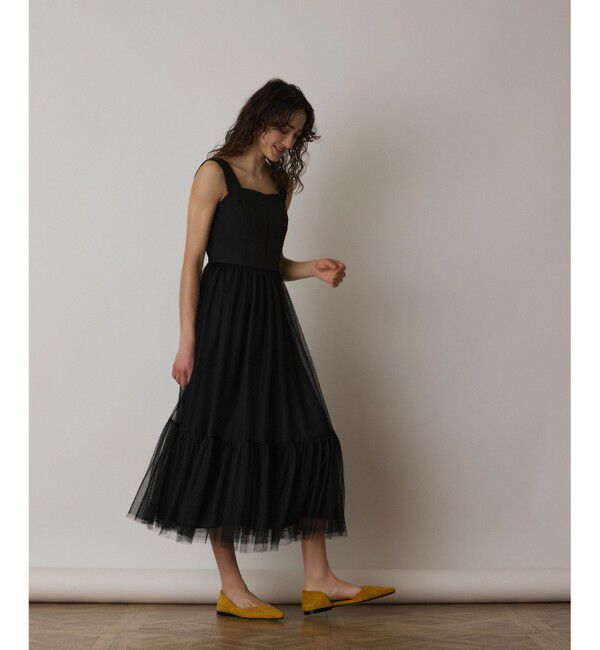  「チュールコンビティアードワンピース」|ワンピース|