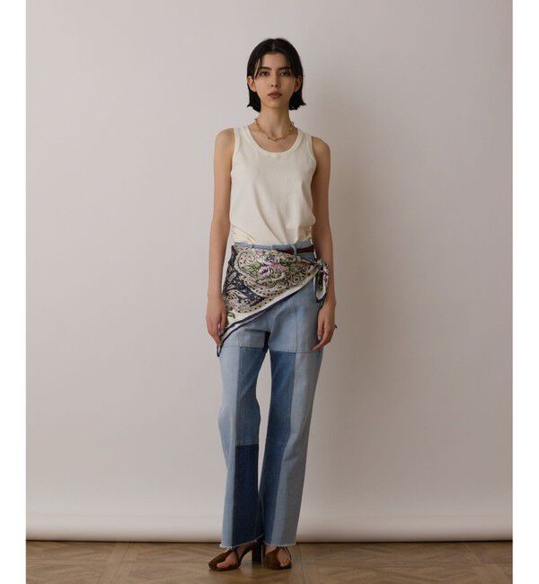 GRACE CONTINENTAL「フラワーペイズリースカーフ」|バンダナ・スカーフ|