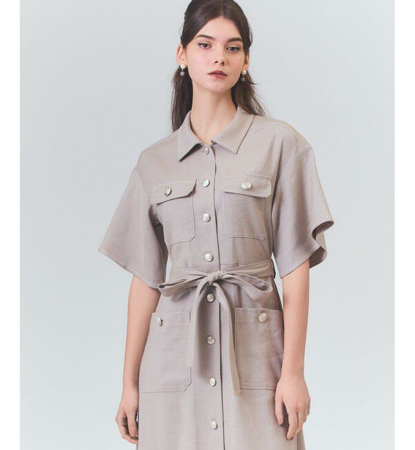 Grace Class「リネンデニムライクワンピース」|ワンピース|