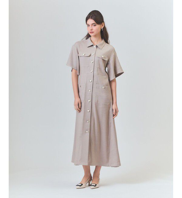 Grace Class「リネンデニムライクワンピース」|ワンピース|