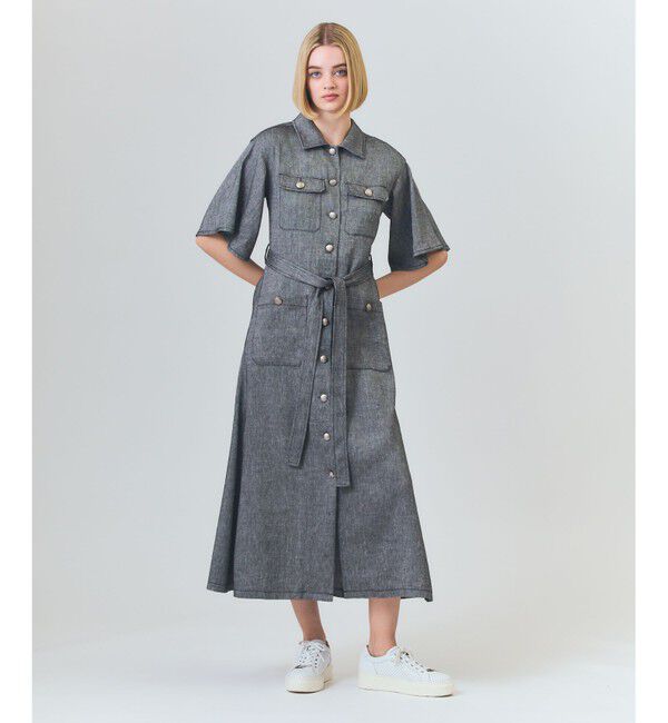 Grace Class「リネンデニムライクワンピース」|ワンピース|