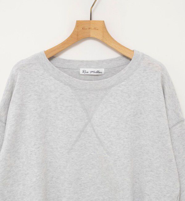 Rie Miller「《手洗い可能》トレーナー風プルオーバーサイドZIP」|ニット・セーター|