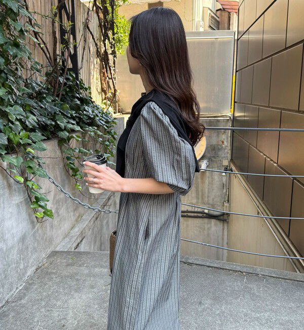 fredy emue「コットンリップルウエストシェイプワンピース」|ワンピース|