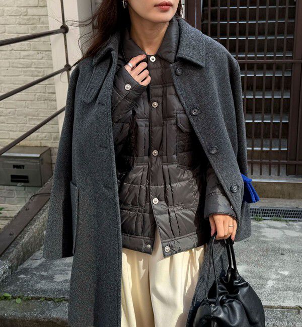 fredy emue「《別注》【TAION/タイオン】DOWN WORK JK ダウンジャケット」|ダウン|チャコールグレー