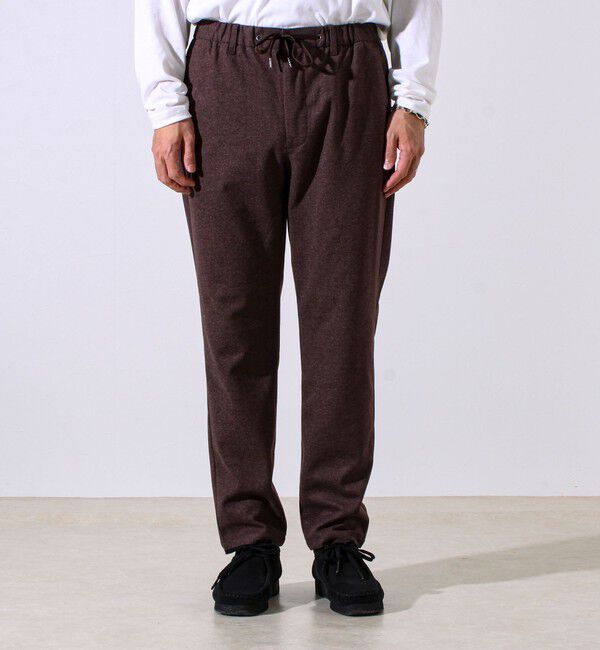 GLOSTER「【Deep Shape】微起毛ストレッチ イージーパンツ」|チノ|