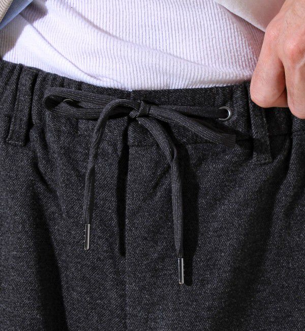 GLOSTER「【Deep Shape】微起毛ストレッチ イージーパンツ」|チノ|