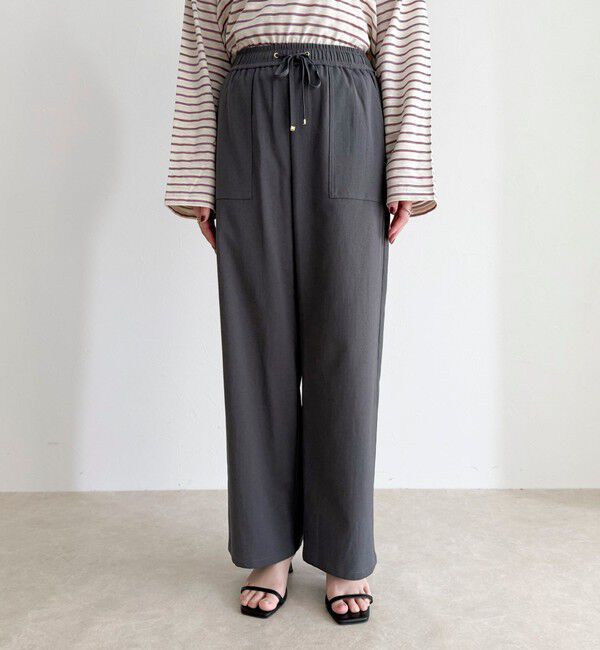 fredy emue「【接触冷感&times;UVカット/マルチ機能】ドライオックスセミワイドイージーパンツ」|チノ|