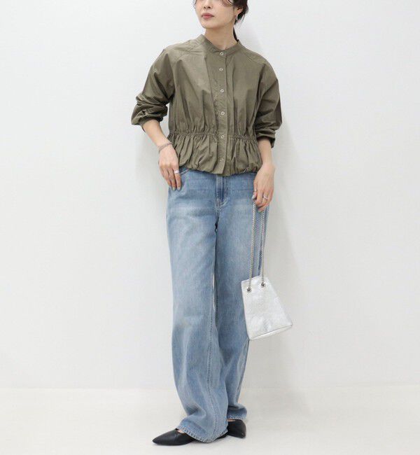 fredy emue「クロップドバルーン前開きブラウス」|シャツ・ブラウス|