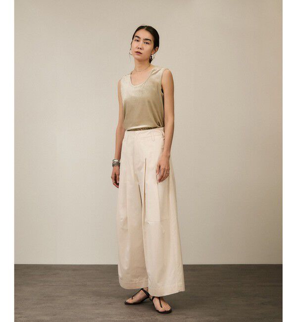 SALON adam et rope'「トリアセベロア前後2WAYノースリーブ/タンクトップ / セットアップ対応」|タンクトップ|