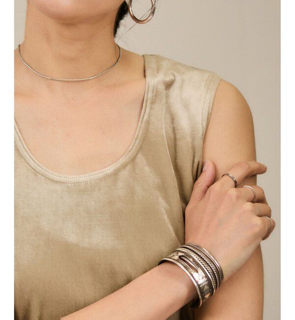 SALON adam et rope'「トリアセベロア前後2WAYノースリーブ/タンクトップ / セットアップ対応」|タンクトップ|