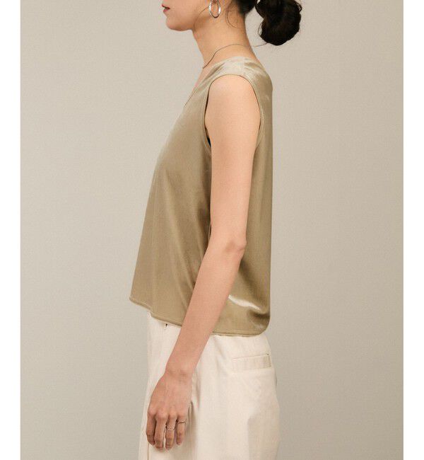 SALON adam et rope'「トリアセベロア前後2WAYノースリーブ/タンクトップ / セットアップ対応」|タンクトップ|