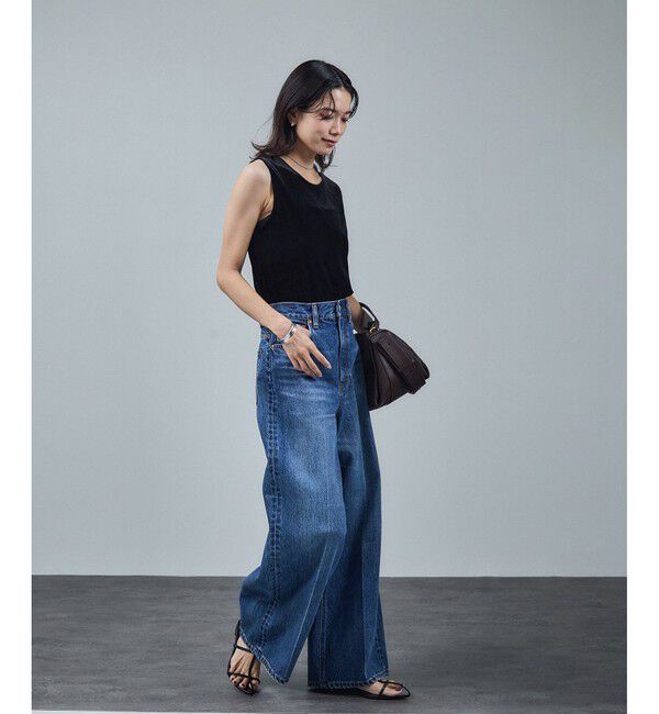 SALON adam et rope'「トリアセベロア前後2WAYノースリーブ/タンクトップ / セットアップ対応」|タンクトップ|