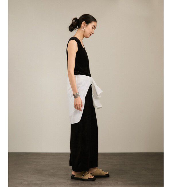 SALON adam et rope'「トリアセベロア前後2WAYノースリーブ/タンクトップ / セットアップ対応」|タンクトップ|