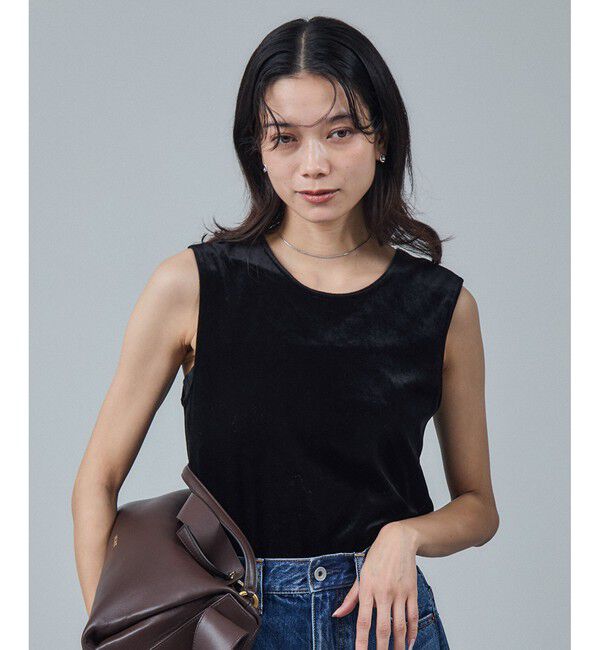 SALON adam et rope'「トリアセベロア前後2WAYノースリーブ/タンクトップ / セットアップ対応」|タンクトップ|