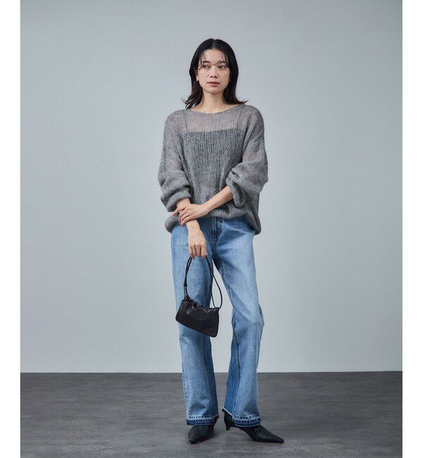 SALON adam et rope'「シアーモヘアスパンコールプルオーバー 2」|ニット・セーター|