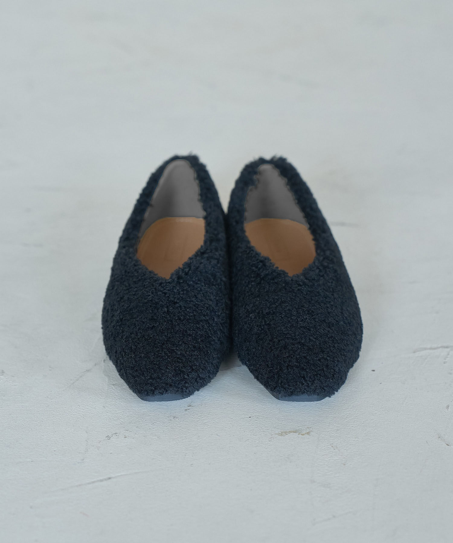 Juze「ボアフラットパンプス」|バレエシューズ|