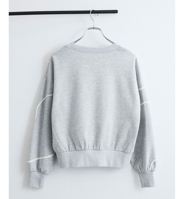 VIS「【洗える】ハート＆リボンコード刺繍スウェット」|スウェット・ジャージ|