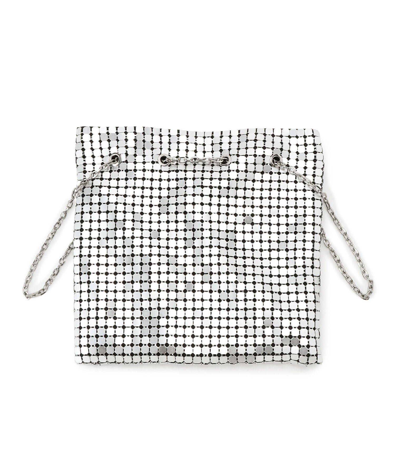 ADAM ET ROPE'「【サステナブル】メタル巾着ミニバッグ」|ハンドバッグ|