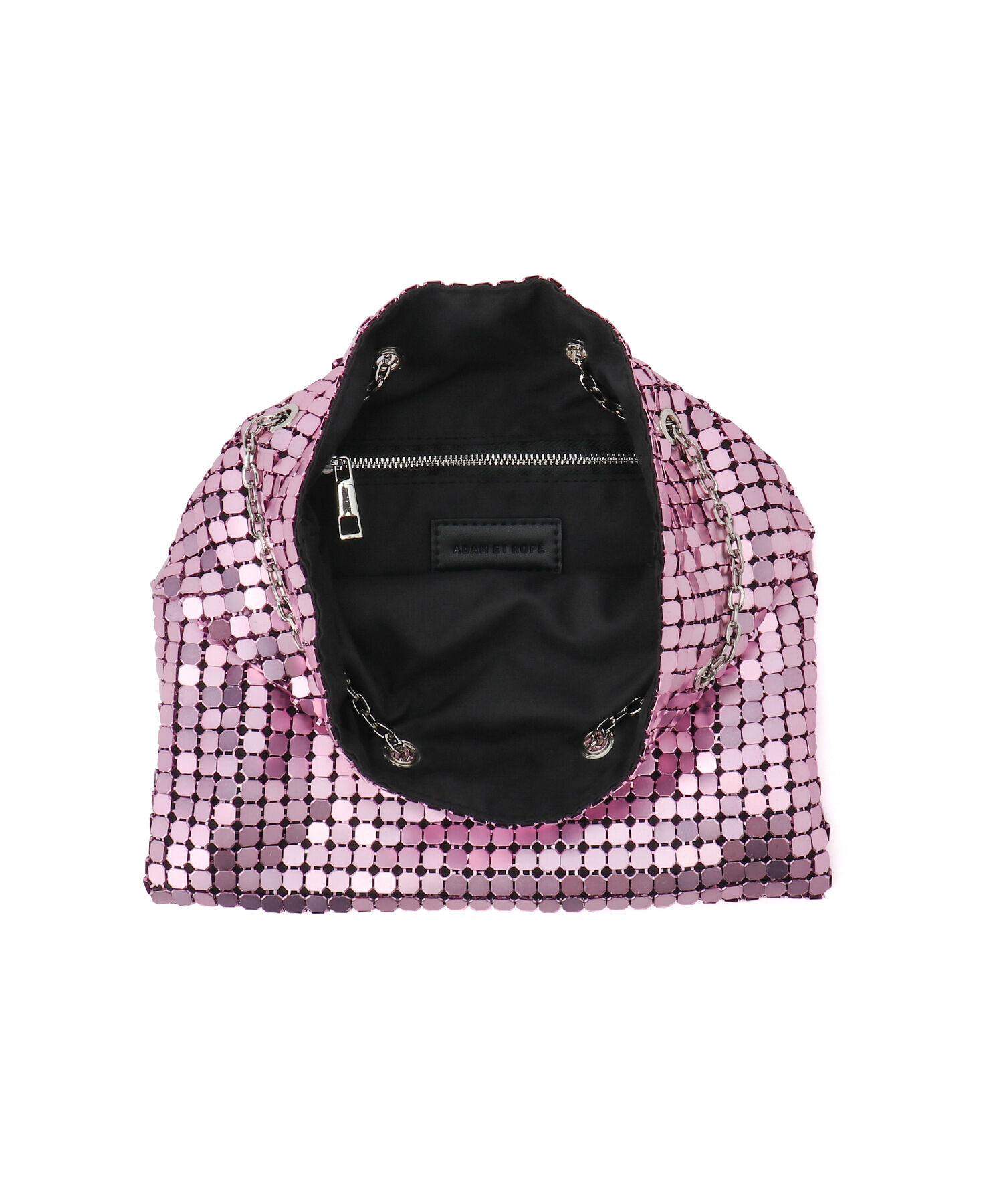 ADAM ET ROPE'「【サステナブル】メタル巾着ミニバッグ」|ハンドバッグ|