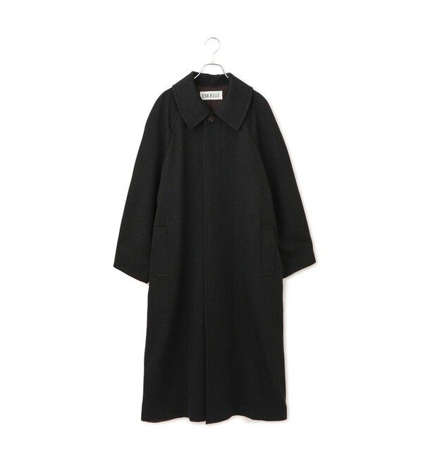 ADAM ET ROPE'「【EMOELLE】ハイカラーオーバーサイズコート」|ステンカラーコート|