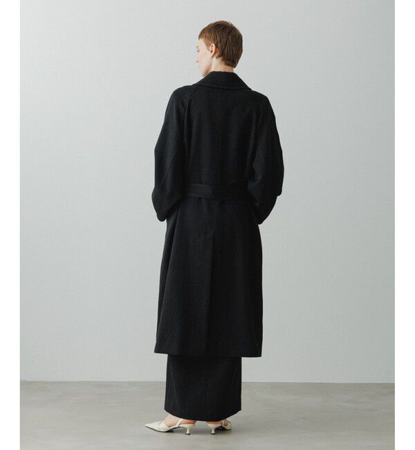 ADAM ET ROPE'「【EMOELLE】ハイカラーオーバーサイズコート」|ステンカラーコート|