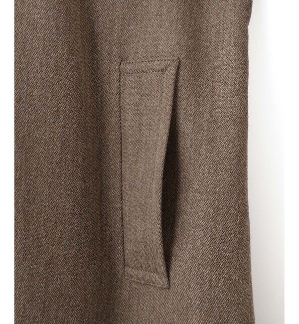 ADAM ET ROPE'「【EMOELLE】ハイカラーオーバーサイズコート」|ステンカラーコート|