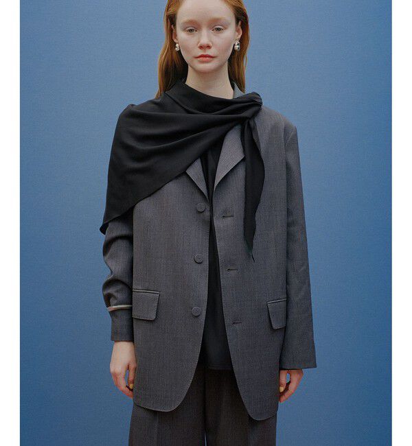 ADAM ET ROPE'「フィブリルロンTEEスカーフブラウス」|シャツ・ブラウス|