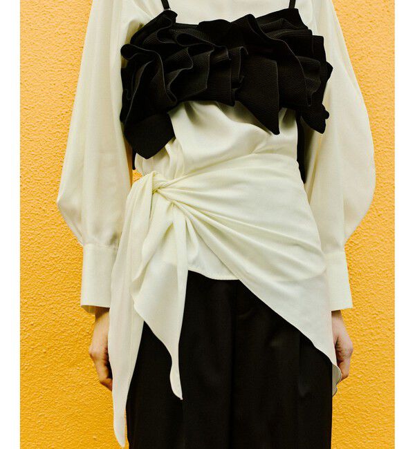 ADAM ET ROPE'「フィブリルロンTEEスカーフブラウス」|シャツ・ブラウス|
