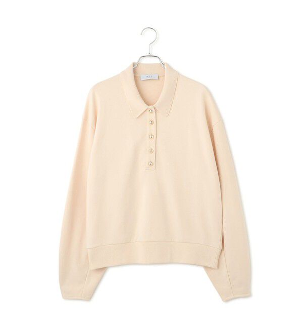 ADAM ET ROPE'「【WEB限定】ポロ襟フォルムプルオーバー」|スウェット・ジャージ|