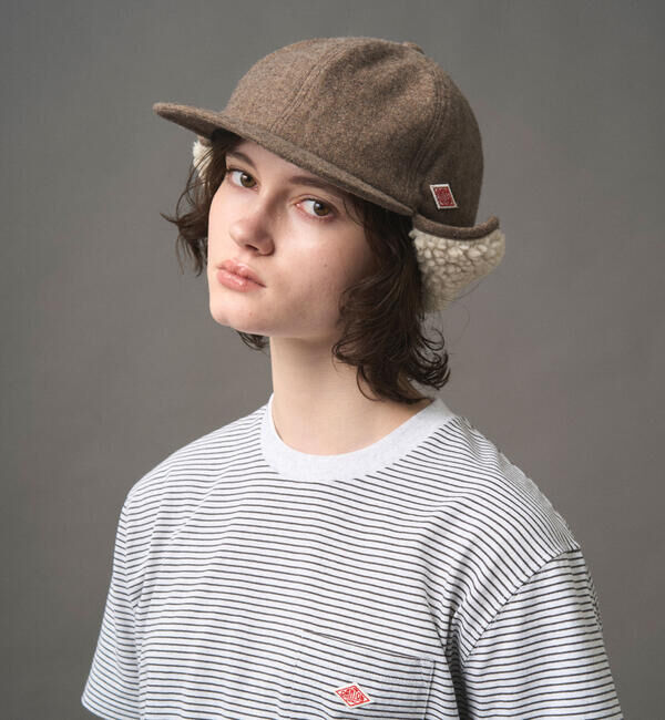 DANTON「DANTON | ボア 6パネルキャップ」|キャップ・キャスケット|BROWN