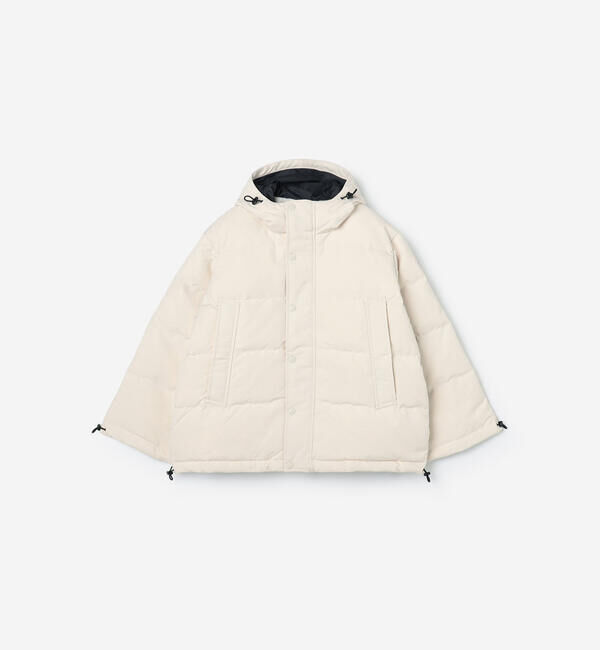 DANTON「DANTON | ポリエステルタッサー ダウンフードジャケット WOMEN」|ダウン|