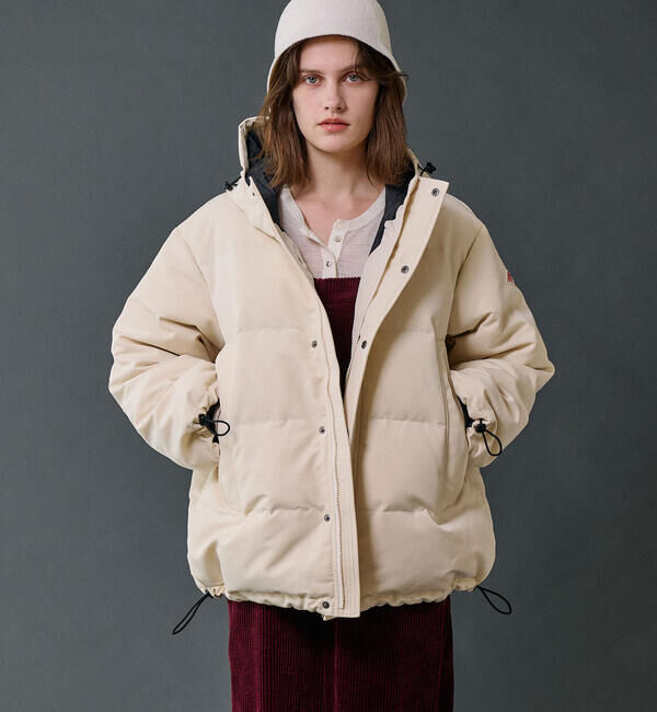 DANTON「DANTON | ポリエステルタッサー ダウンフードジャケット WOMEN」|ダウン|