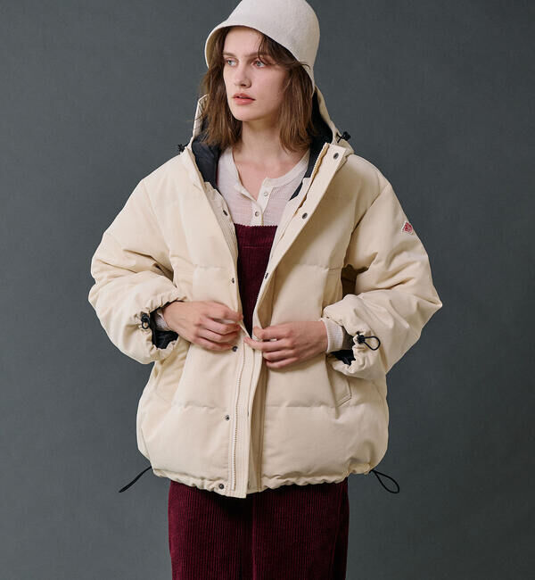 DANTON「DANTON | ポリエステルタッサー ダウンフードジャケット WOMEN」|ダウン|