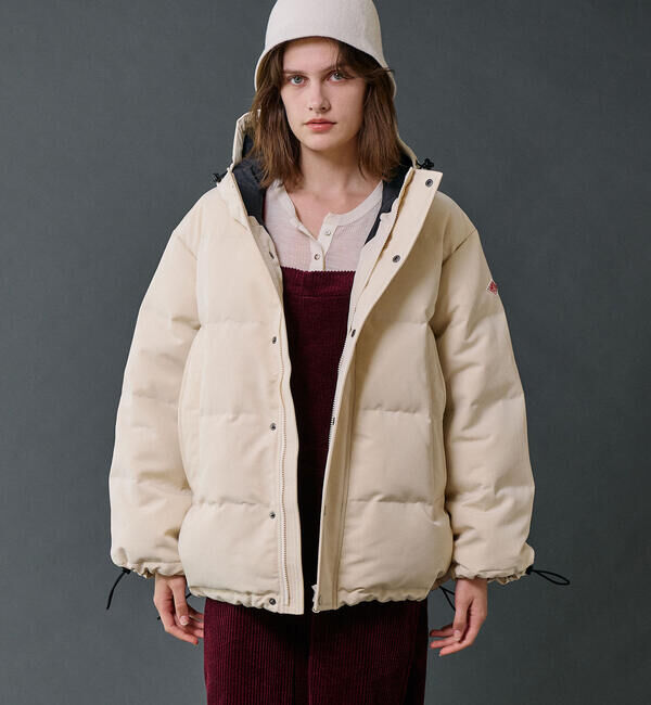 DANTON「DANTON | ポリエステルタッサー ダウンフードジャケット WOMEN」|ダウン|