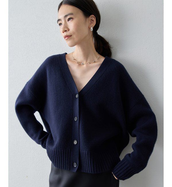 Drawing Numbers「【Drawing Numbers】接結ルーズVネックカーディガン」|ニット・セーター|