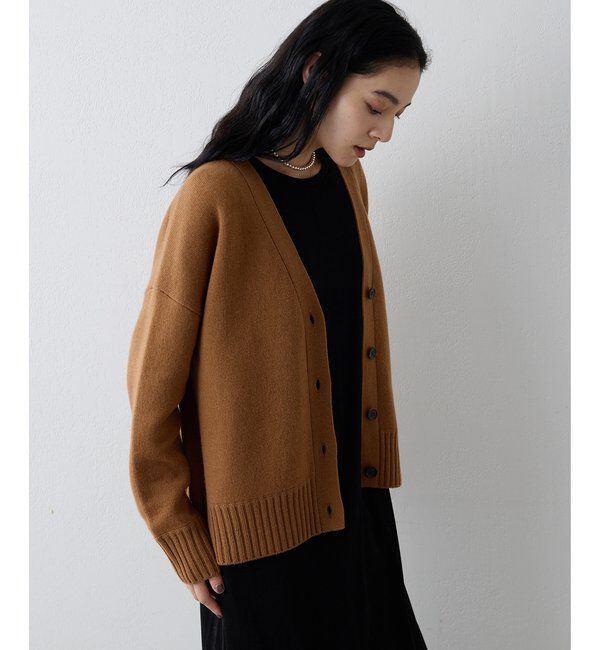 Drawing Numbers「【Drawing Numbers】接結ルーズVネックカーディガン」|ニット・セーター|