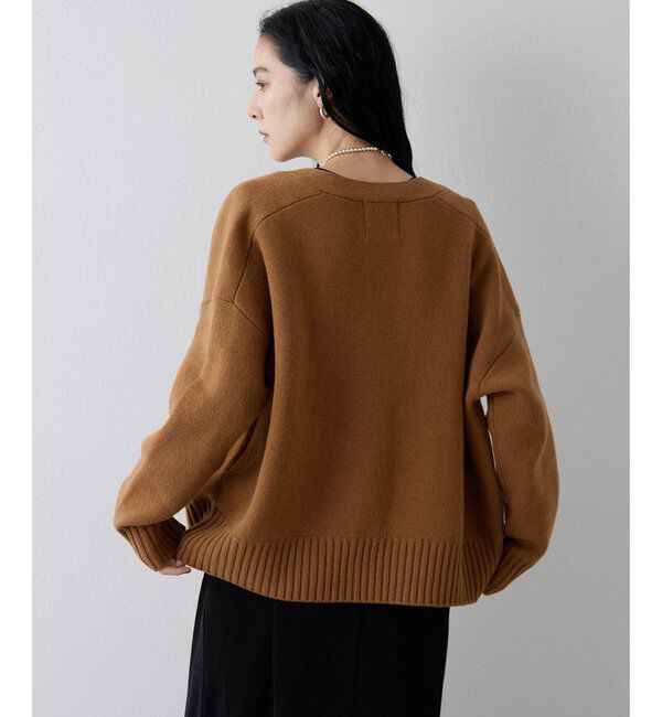 Drawing Numbers「【Drawing Numbers】接結ルーズVネックカーディガン」|ニット・セーター|