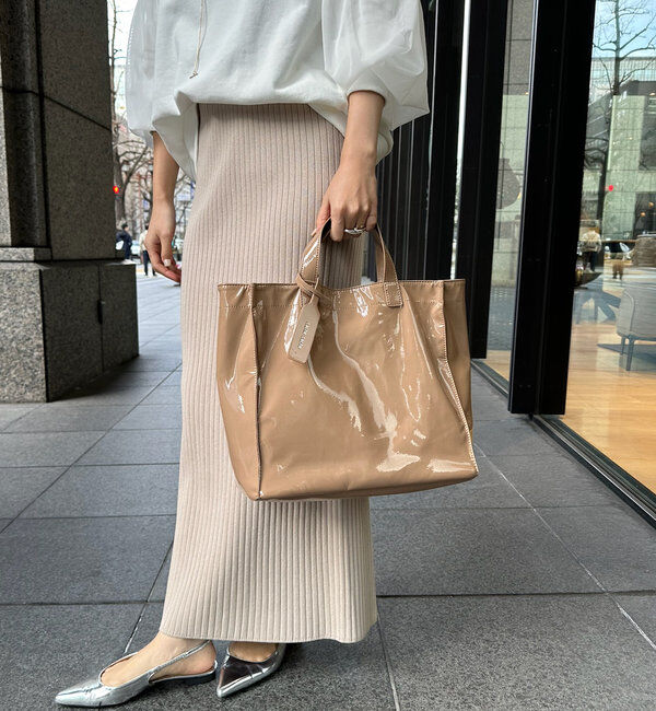  「【新色追加】【WEB限定】 ソフトエナメルショッパーバッグ」|トートバッグ|