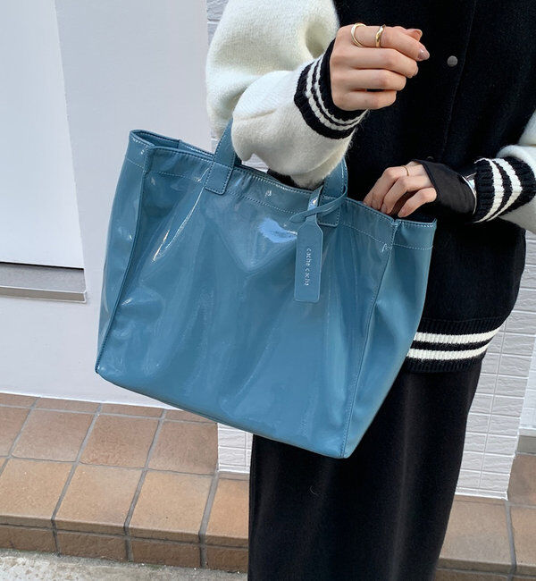  「【新色追加】【WEB限定】 ソフトエナメルショッパーバッグ」|トートバッグ|