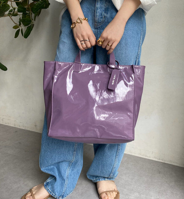  「【新色追加】【WEB限定】 ソフトエナメルショッパーバッグ」|トートバッグ|